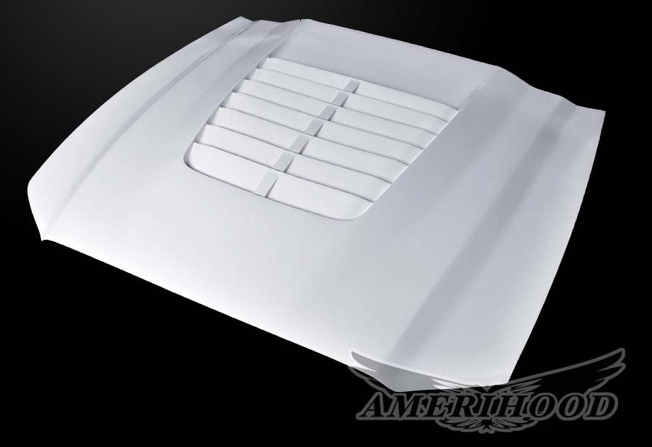Fiberglass GT5 Style Heat Extraction Hood 13-14 Ford Mustang